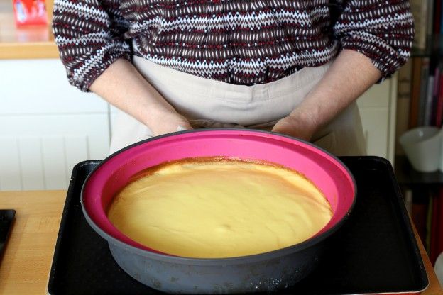 Der Käsekuchen ist fertig gebacken