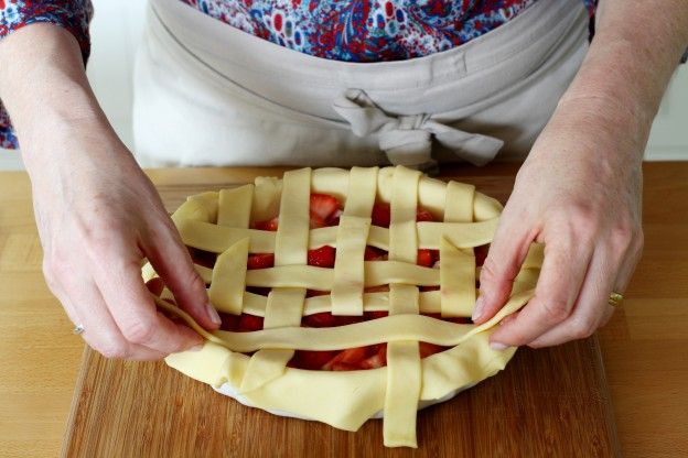 Einen weiteren Streifen horizontal legen