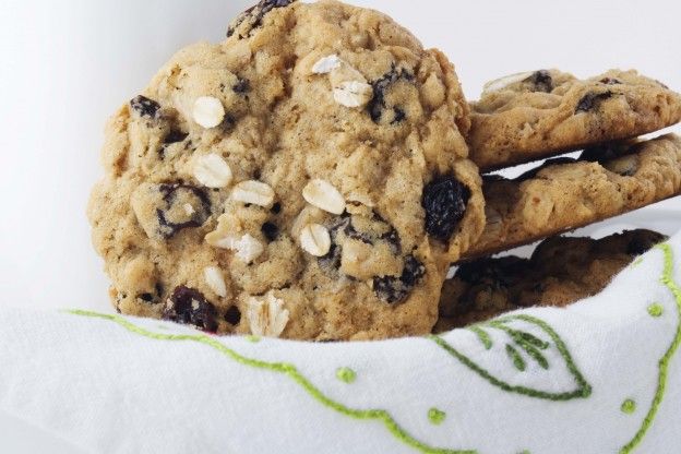 Cookies mit Rosinen und Haferflocken