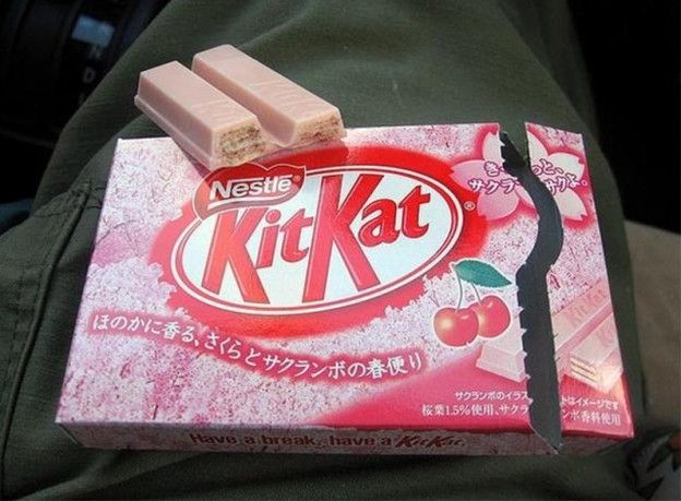 Kitkat mit Kirschen