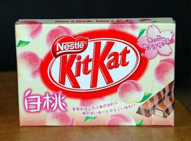 Kitkat mit Pfirsich