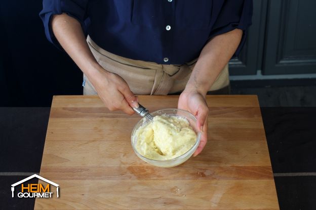 Zubereitung der Schaumcreme