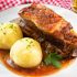 Krustenbraten mit Kartoffelklößen