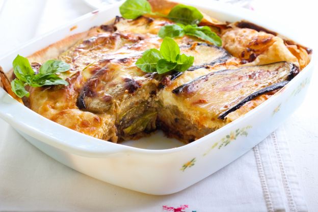 Lasagne - Ersetzt die Pasta mit Gemüse und verzichtet auf die Fleischsauce