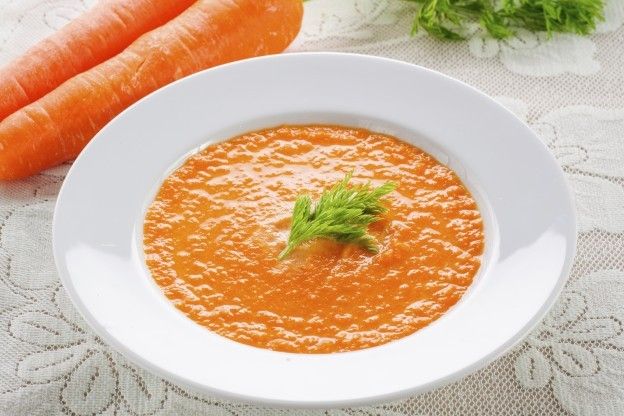 Möhrensuppe mit Linsen