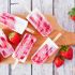 Himbeer-Erdbeer-Popsicles mit griechischem Joghurt