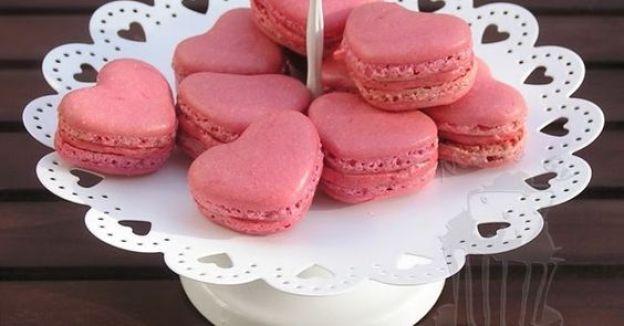 Macarons in Herzform