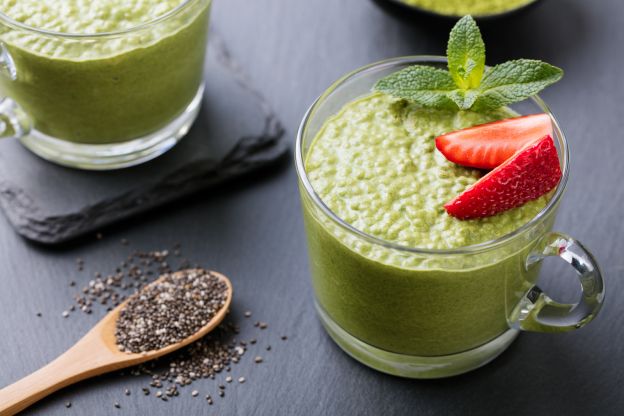 Chia-Matcha-Pudding