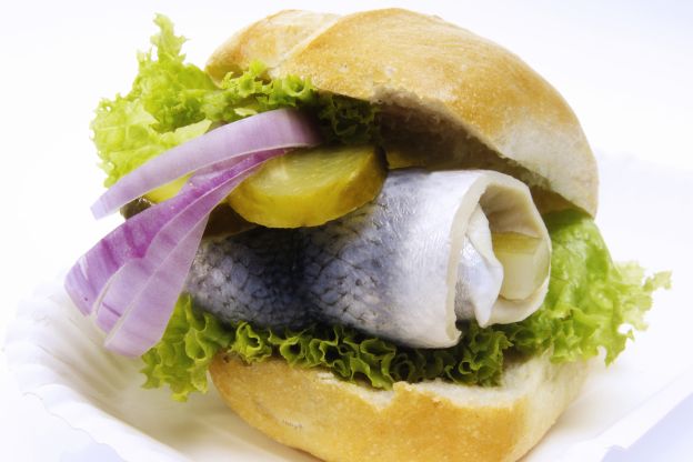 Fischbrötchen mit Bismarckhering