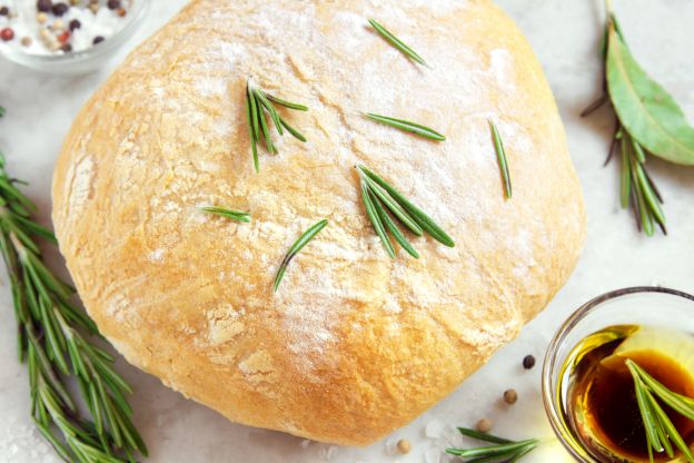 Italienisches Weißbrot mit  Olivenöl