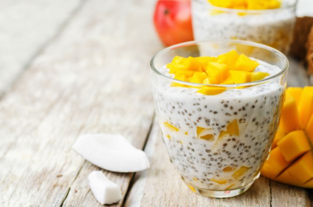 Rezeptidee: Matcha-Mango-Chia-Pudding