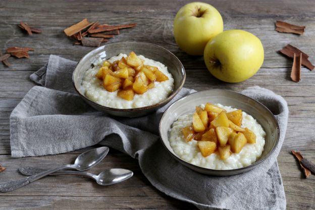 Milchreis mit Apfel