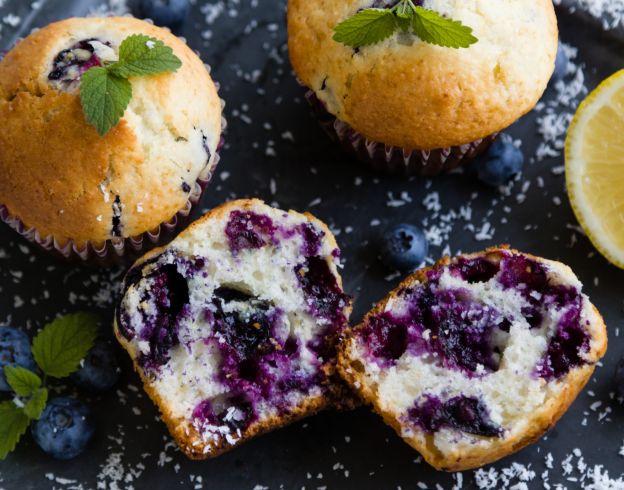 Buttermilch-Blaubeeren-Muffins