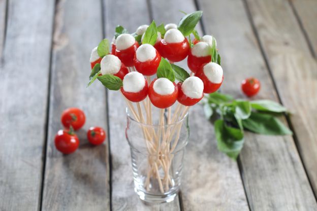 Tomaten Mozzarella Bouquets