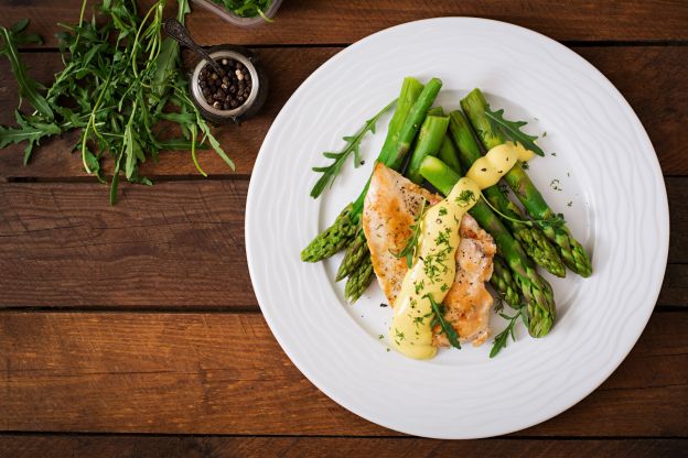 Lachsfilet mit Spargel