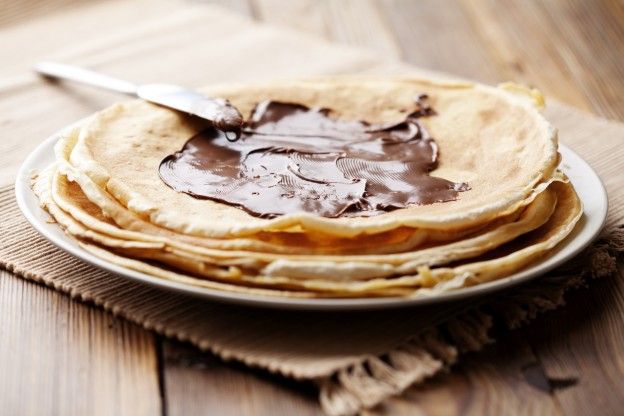 Crêpes aus Esskastanienmehl