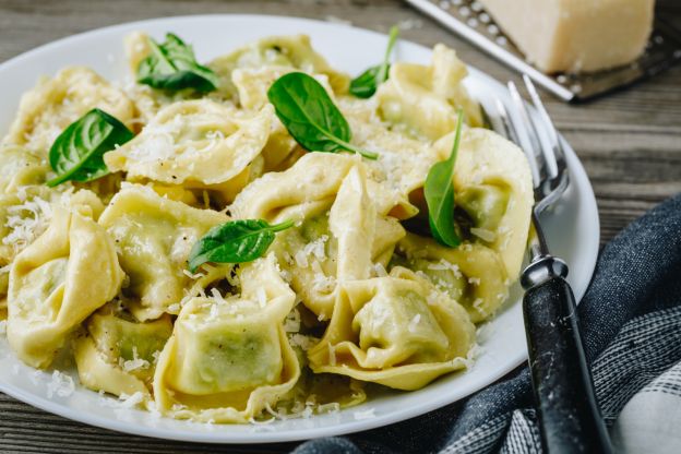 Tortellini mit Ricotta und Spinat