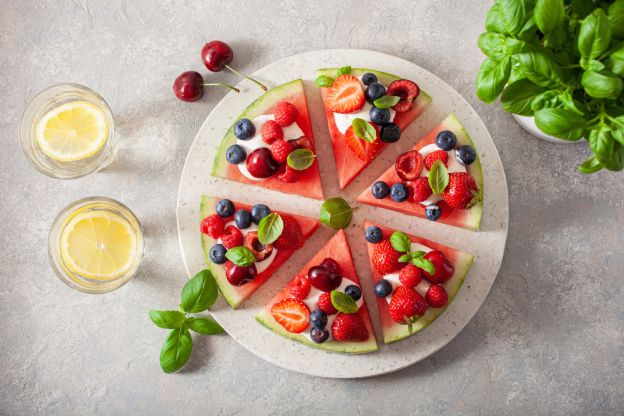 Wassermelonen Pizza