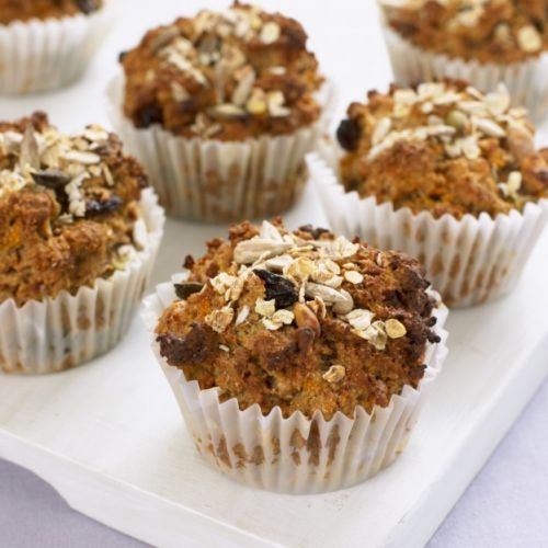 Haferflockenmuffins mit Rosinen