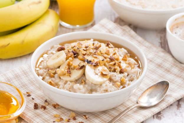 Porridge mit Bananen