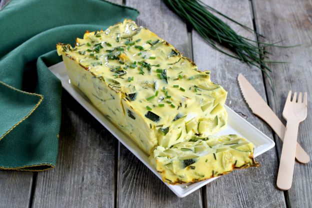 Zucchiniflan mit Feta