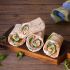 Lachs-Wrap mit Herbstsalaten