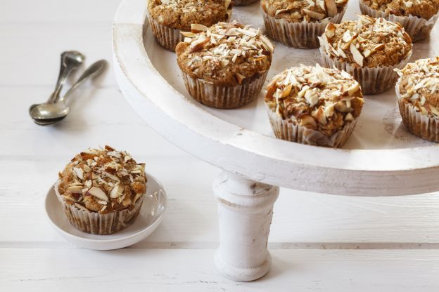 Muffins mit Haferflocken und Mandeln