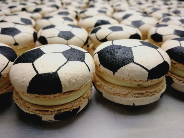 Fußball-Macarons