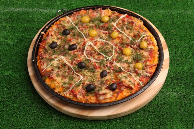 Fußball-Pizza