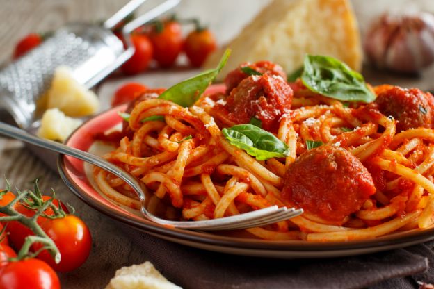 Spaghetti und Fleischbällchen