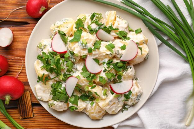 Kartoffelsalat mit Radieschen