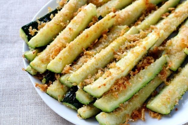 Zucchini-Pommes mit Parmesan