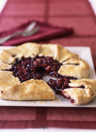 Kirschtarte mit Cranberries