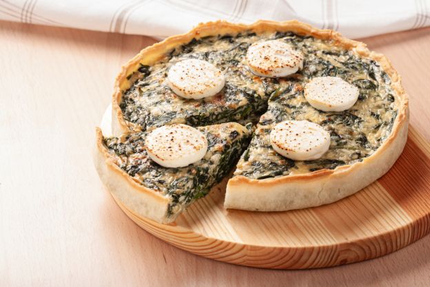 Spinatquiche mit Ziegenkäse