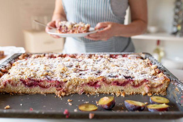 Pflaumenkuchen mit Streuseln