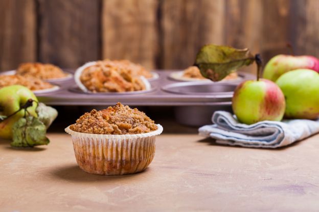 Apfel-Muffins mit Streuseln