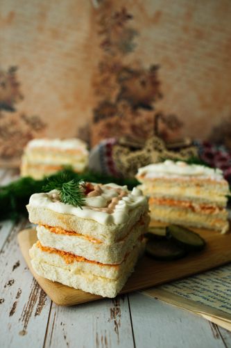 Sandwiches mit Thunfischcreme