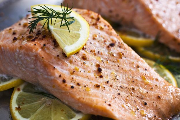 Hauptgang: Lachs aus dem Ofen