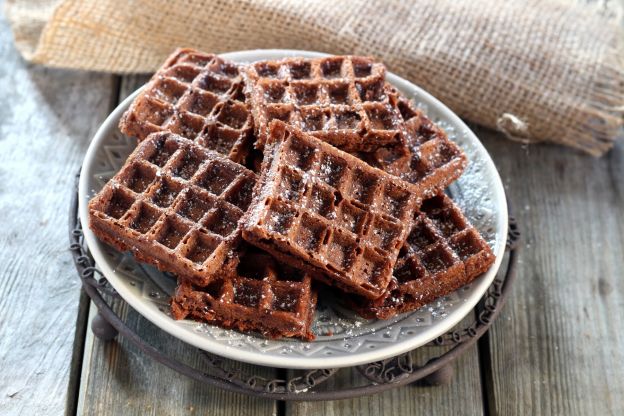 Brownies im Waffeleisen