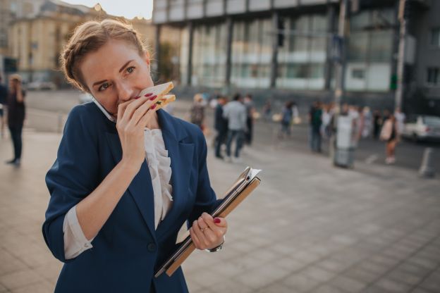 Eilig oder unterwegs essen