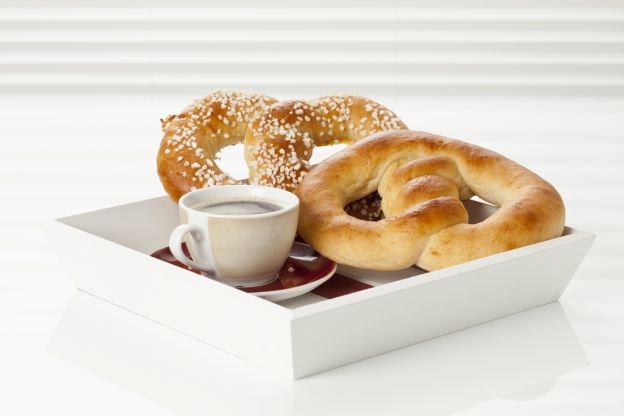 Süße Martinsbrezel zum Kaffee