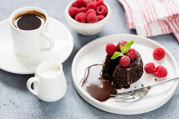 Fondant au chocolat mit Espresso