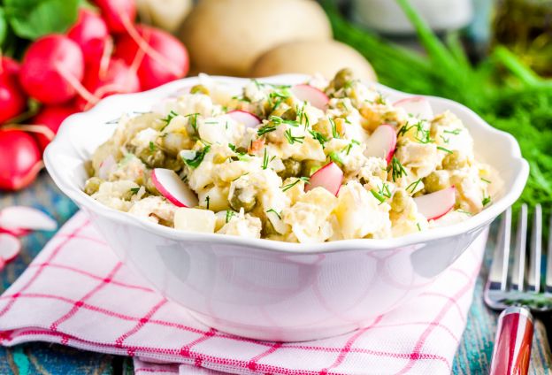 Kartoffelsalat mit Radieschen