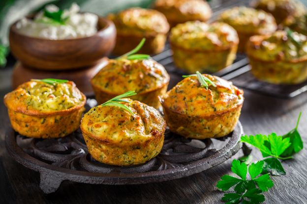 Zucchini-Feta-Muffins