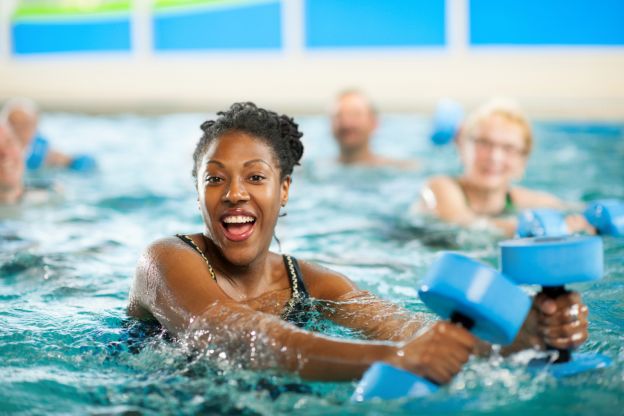 Auch Aqua-Fitness ist super gesund