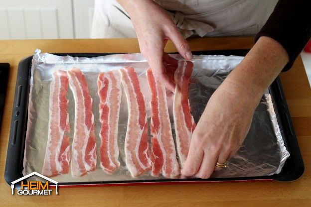 Den Bacon vorbacken