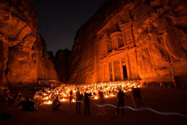 Sieh Petra bei Nacht, Jordanien