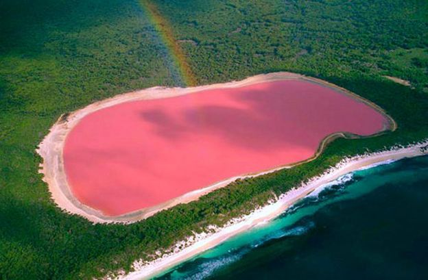 Sieh den Hillier See in Australia