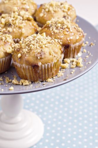 Muffins mit weißer Schokolade