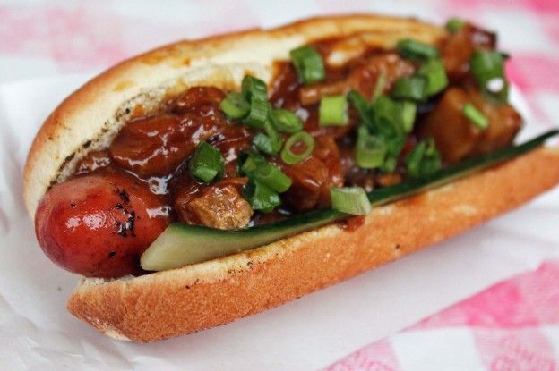 Asiatischer Hotdog